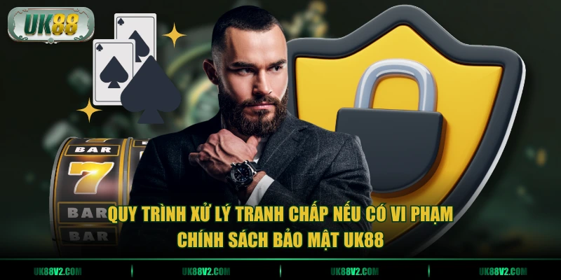 Quy trình xử lý tranh chấp nếu có vi phạm chính sách bảo mật UK88